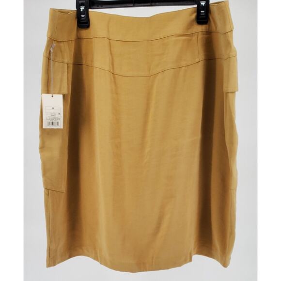 A New Day Women's Size 18 Tan Cargo Button Front Skirt New - Picture 3 of 5